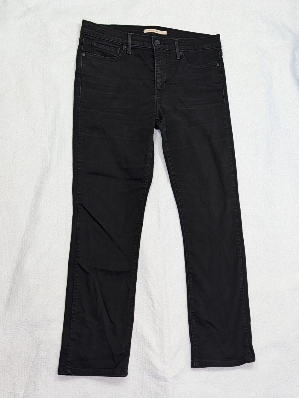 Levi's Womens 312 Slim Shaping Jeans W 31 L27.5 Black Stretch Pants